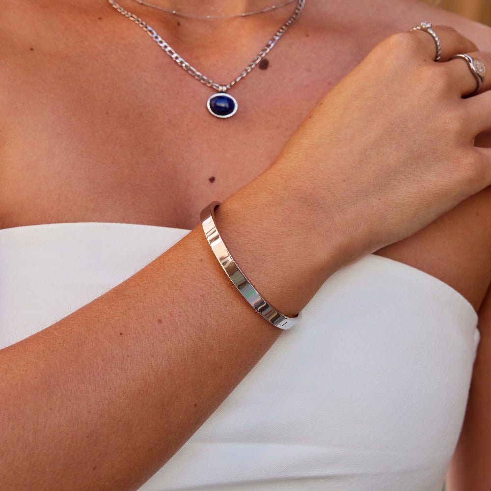 Rina Silver Bangle - Beautiful Earth Boutique