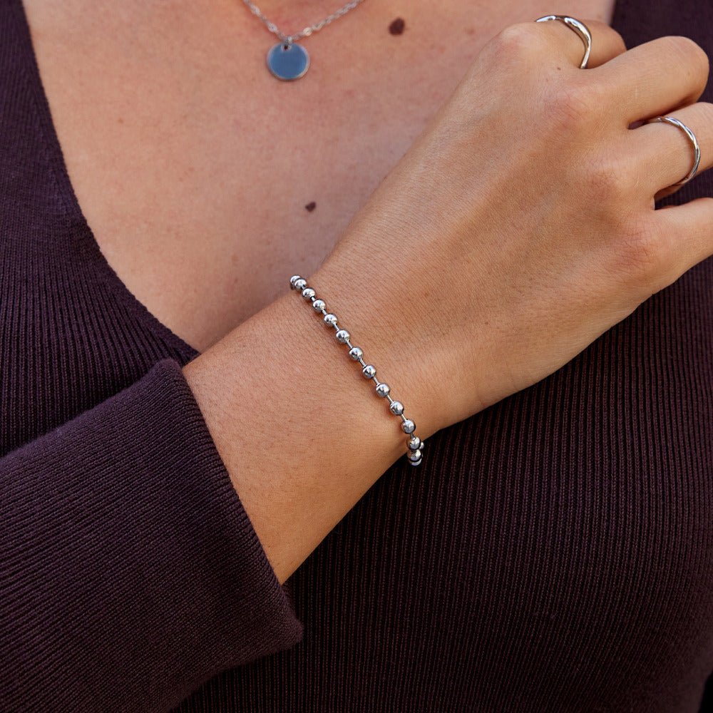 Silver Lulu Bead Bracelet - Beautiful Earth Boutique
