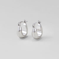 Silver Serenity Hoop Earrings - Beautiful Earth Boutique