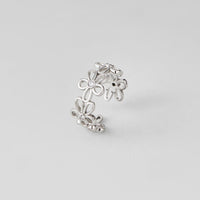 Silver Wildflower Infinity Ring - Beautiful Earth Boutique