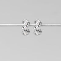 Tara Silver Entwined Pearl Earrings - Beautiful Earth Boutique