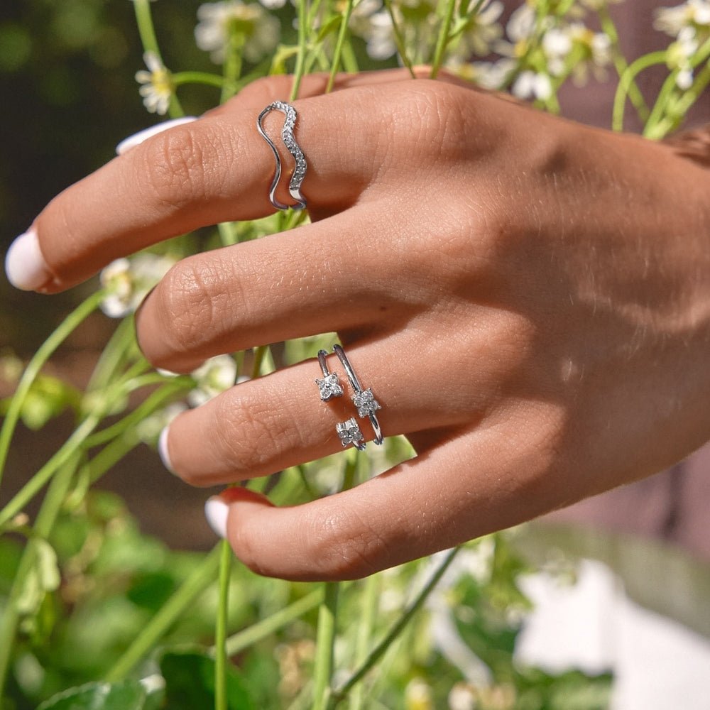 Twin Petal Silver Ring - Beautiful Earth Boutique