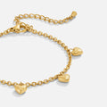 Vintage Gold Heart Charm Bracelet - Beautiful Earth Boutique