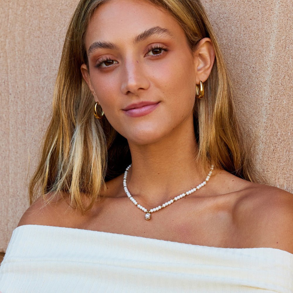 Vintage Golden Pearl Necklace - Beautiful Earth Boutique